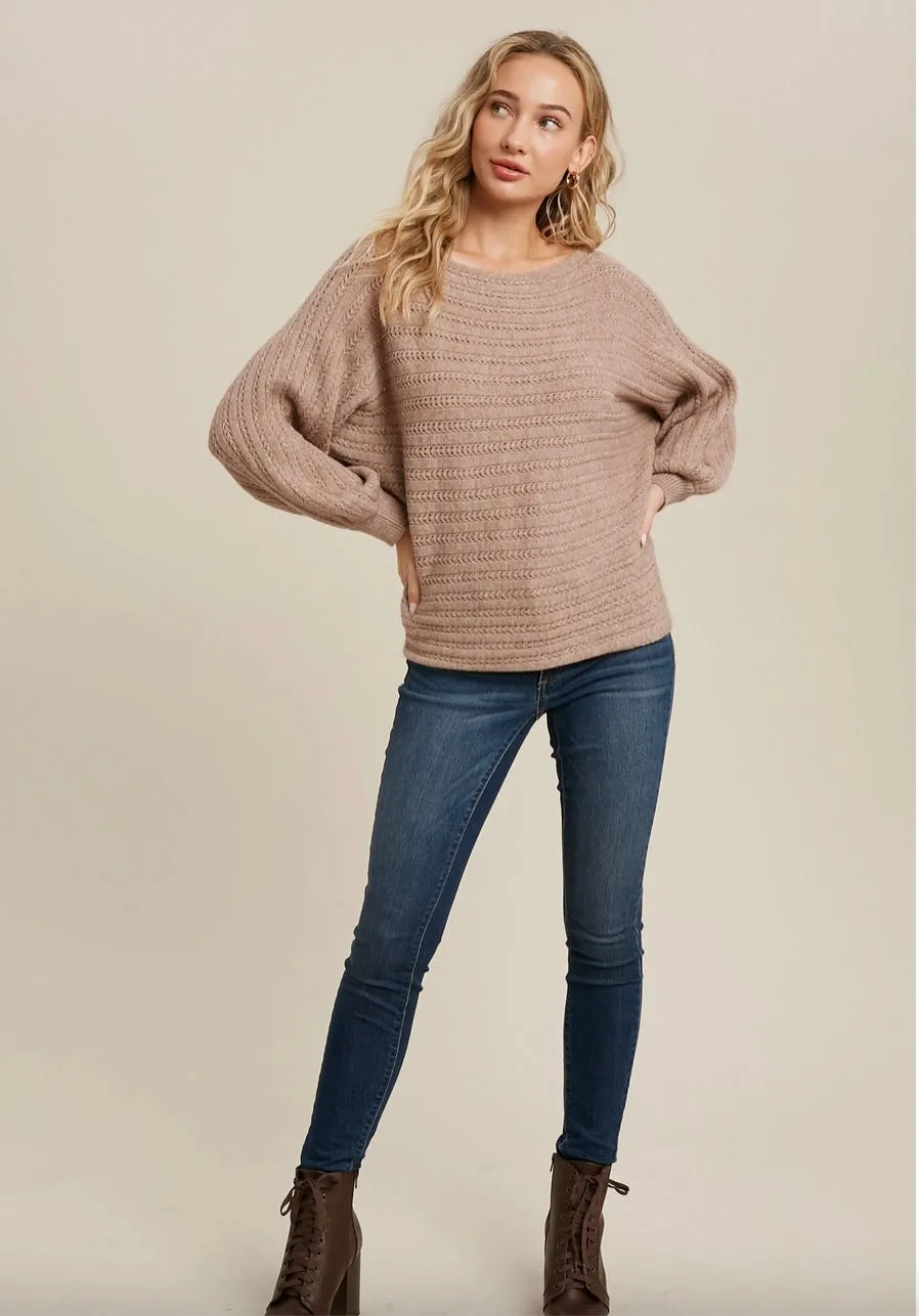 TEXTURED SWEATER TOP