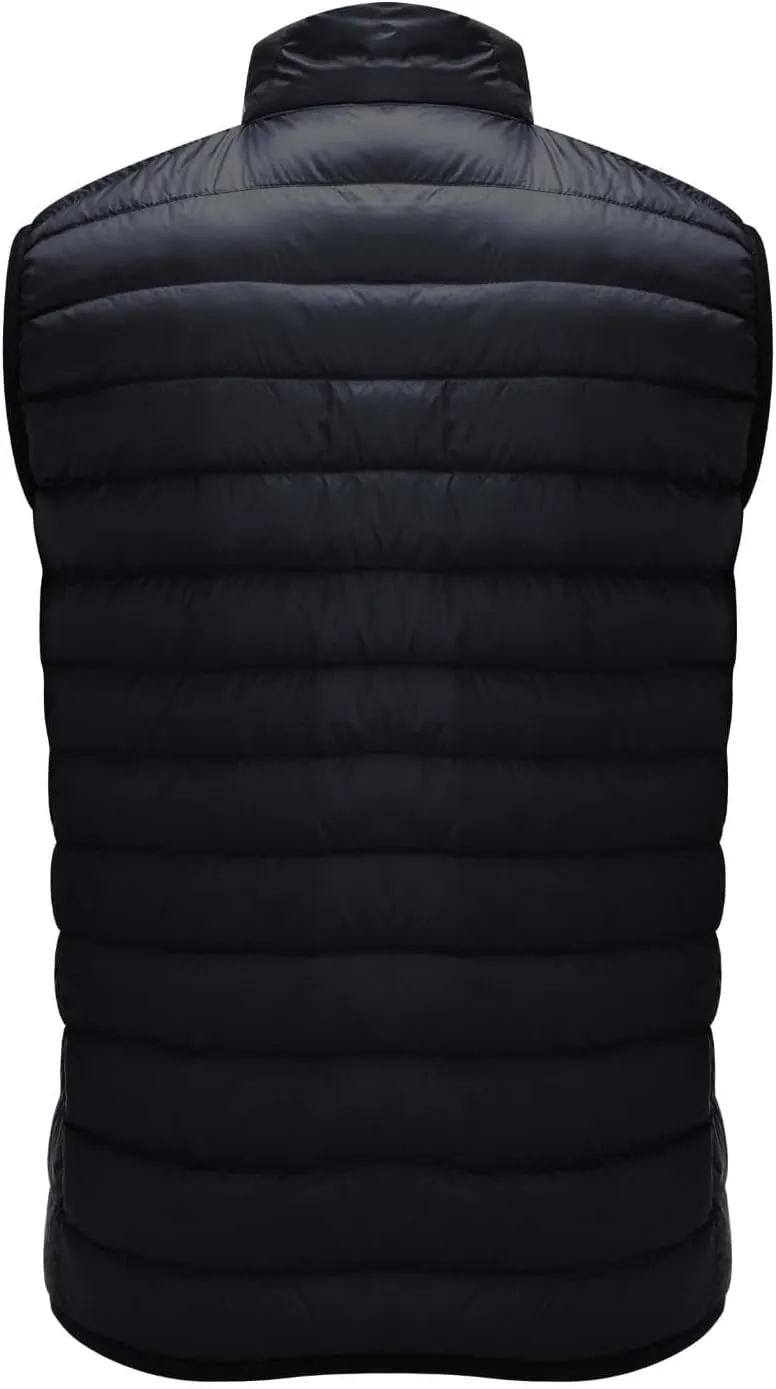 Thatrich Mens Lightweight Puffer Vest Packable Down Vests Quilted Sleeveless Jacket Full Zip Stand Collar Warm Winter Outwear