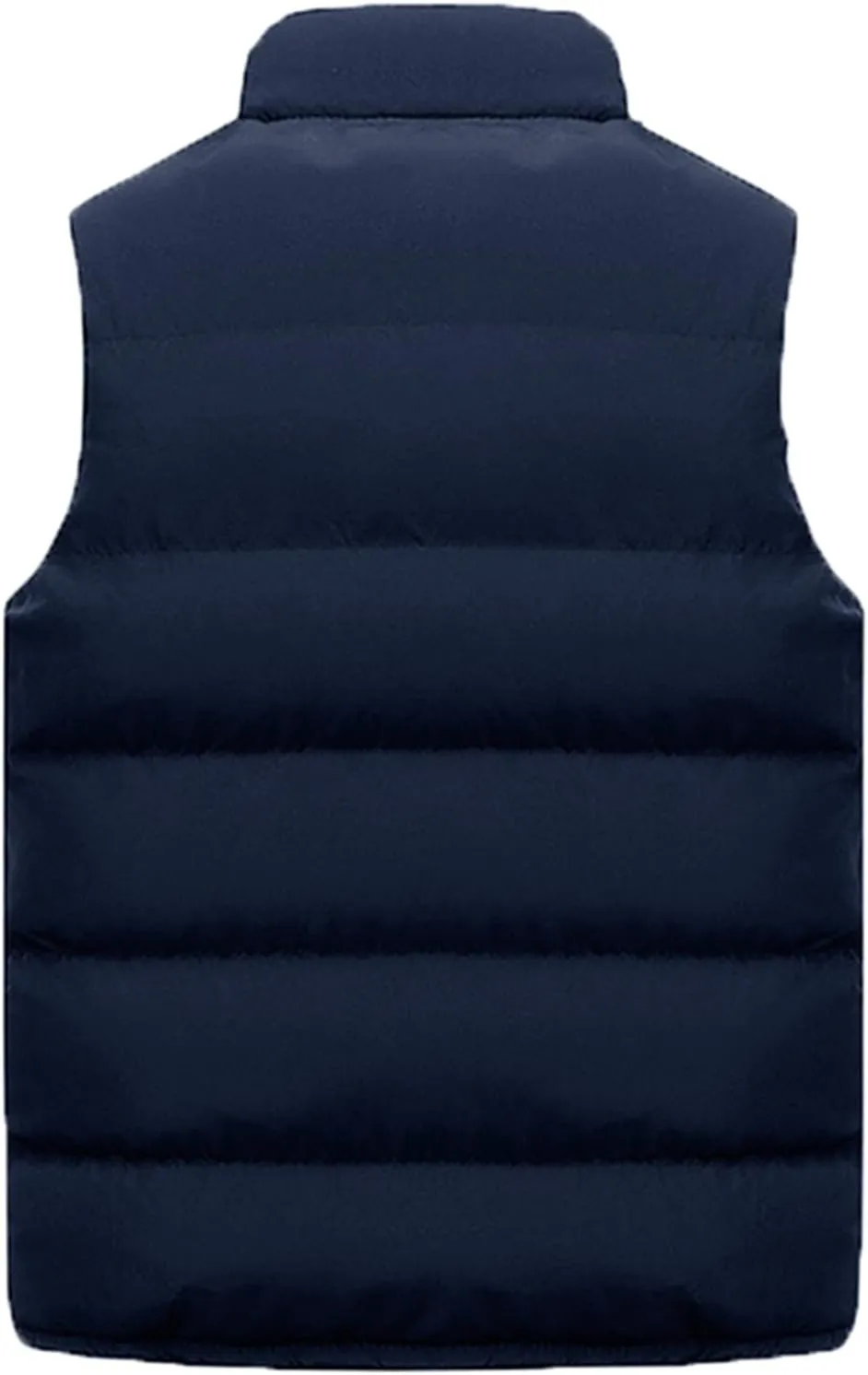 Thatrich Men's Puffer Vest Puffy Padded Vests Casual Sleeveless Jackets Warm Winter Gilet Full Zip Down Coat Outerwear Trendy