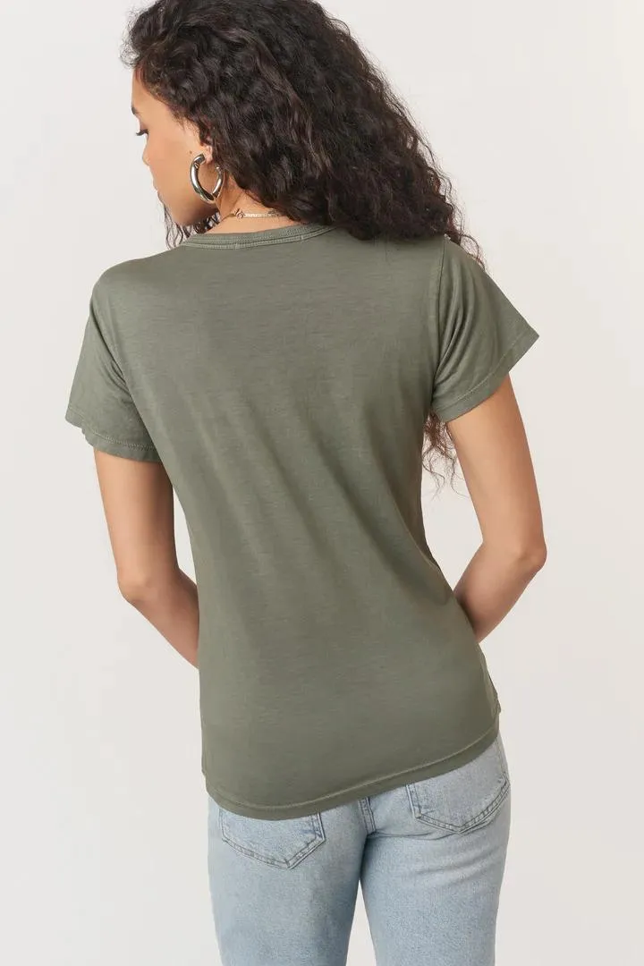 The Project Social T Washed Baby Tee Airy Mesh Lining