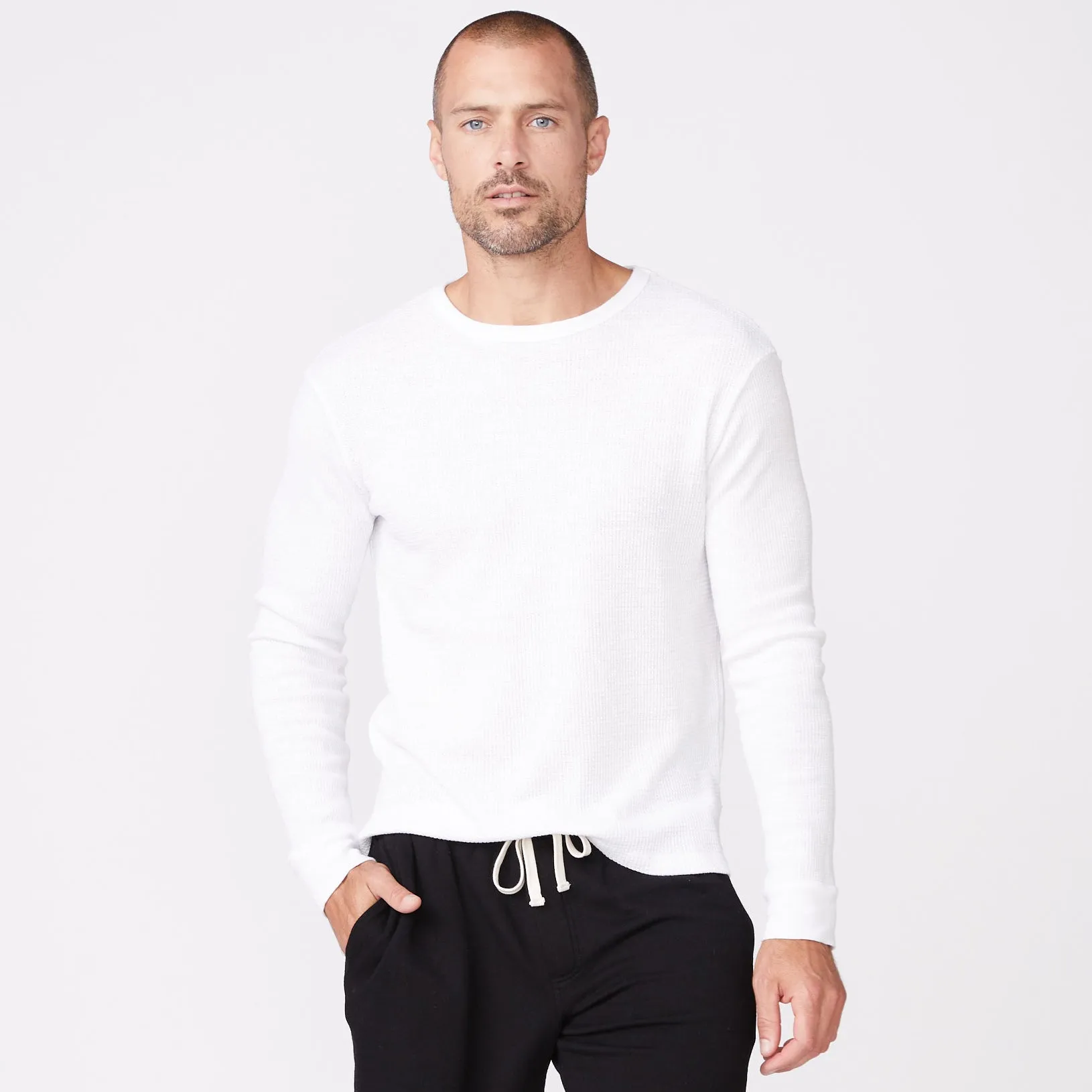Thermal Long Sleeve Crew Flexible Waistband