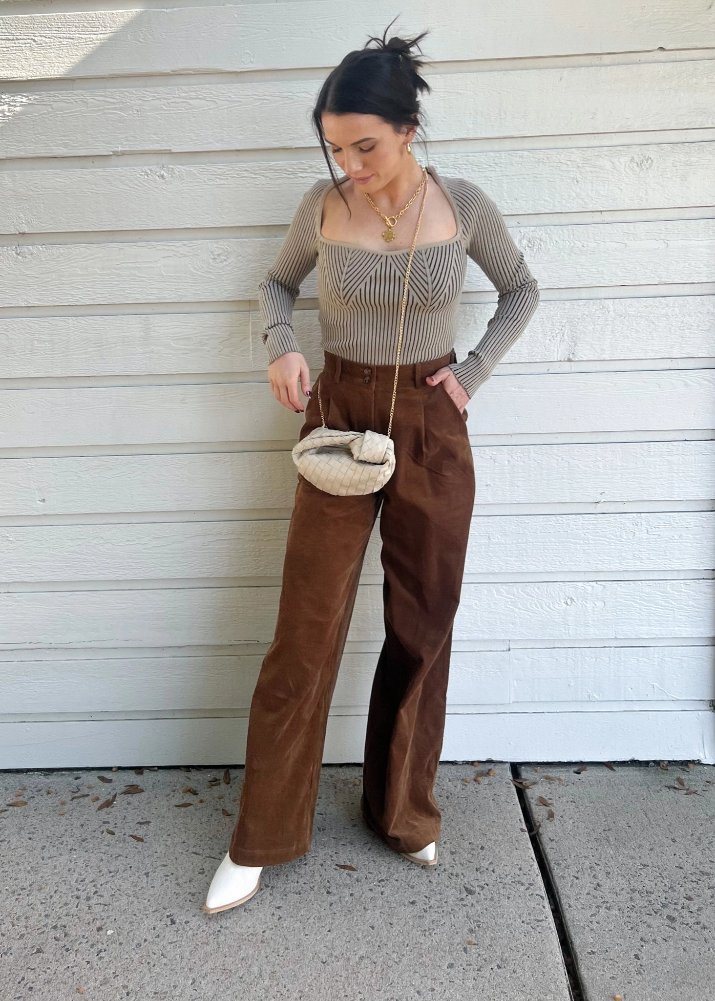 Sport Wear Fit Casual Layer Fit AMY CORDUROY PANTS