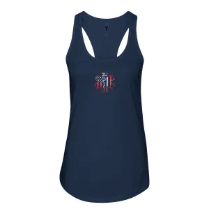 Thin White Line American Flag Women's Racerback Tank