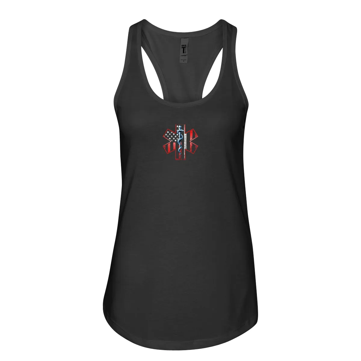 Thin White Line American Flag Women's Racerback Tank