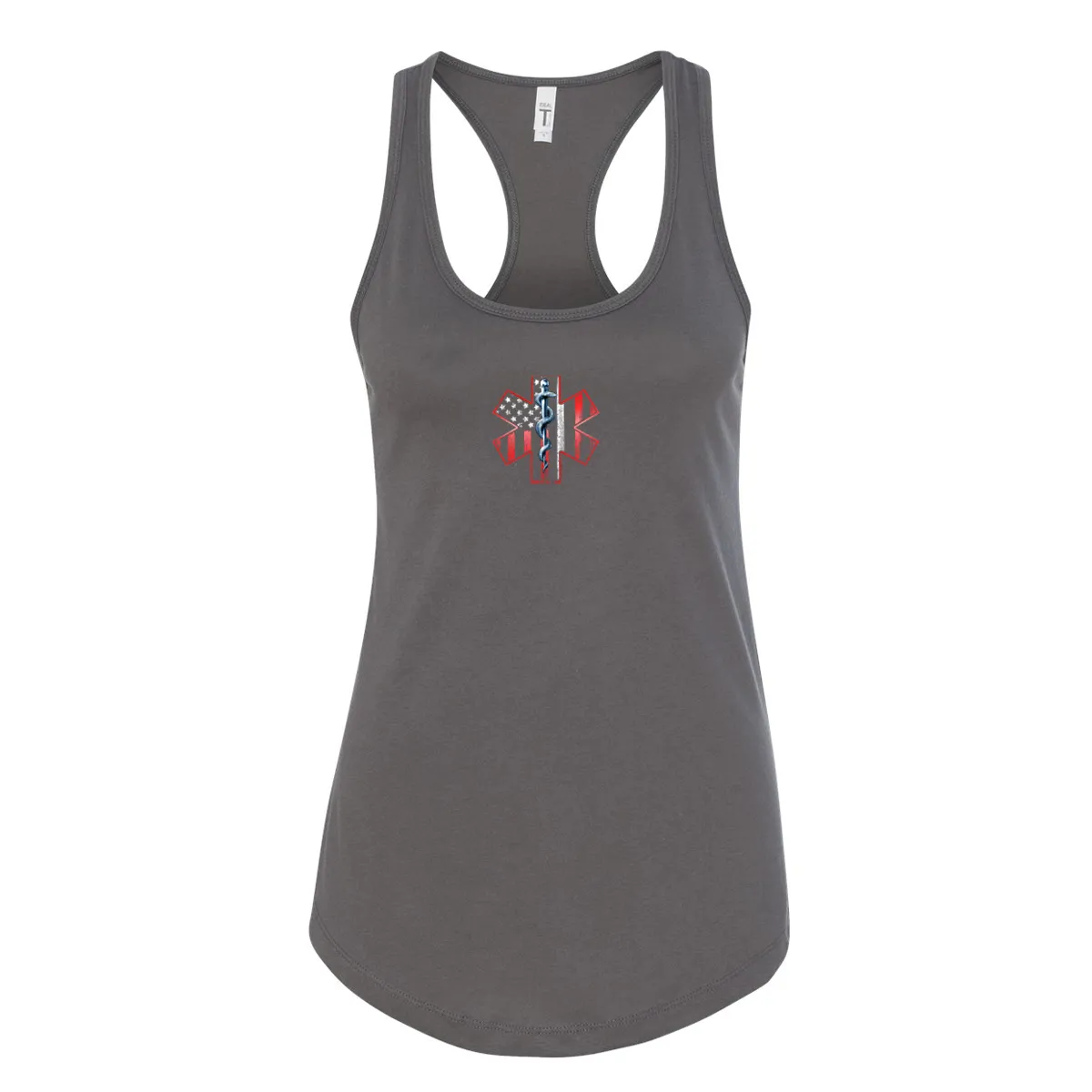 Thin White Line American Flag Women's Racerback Tank