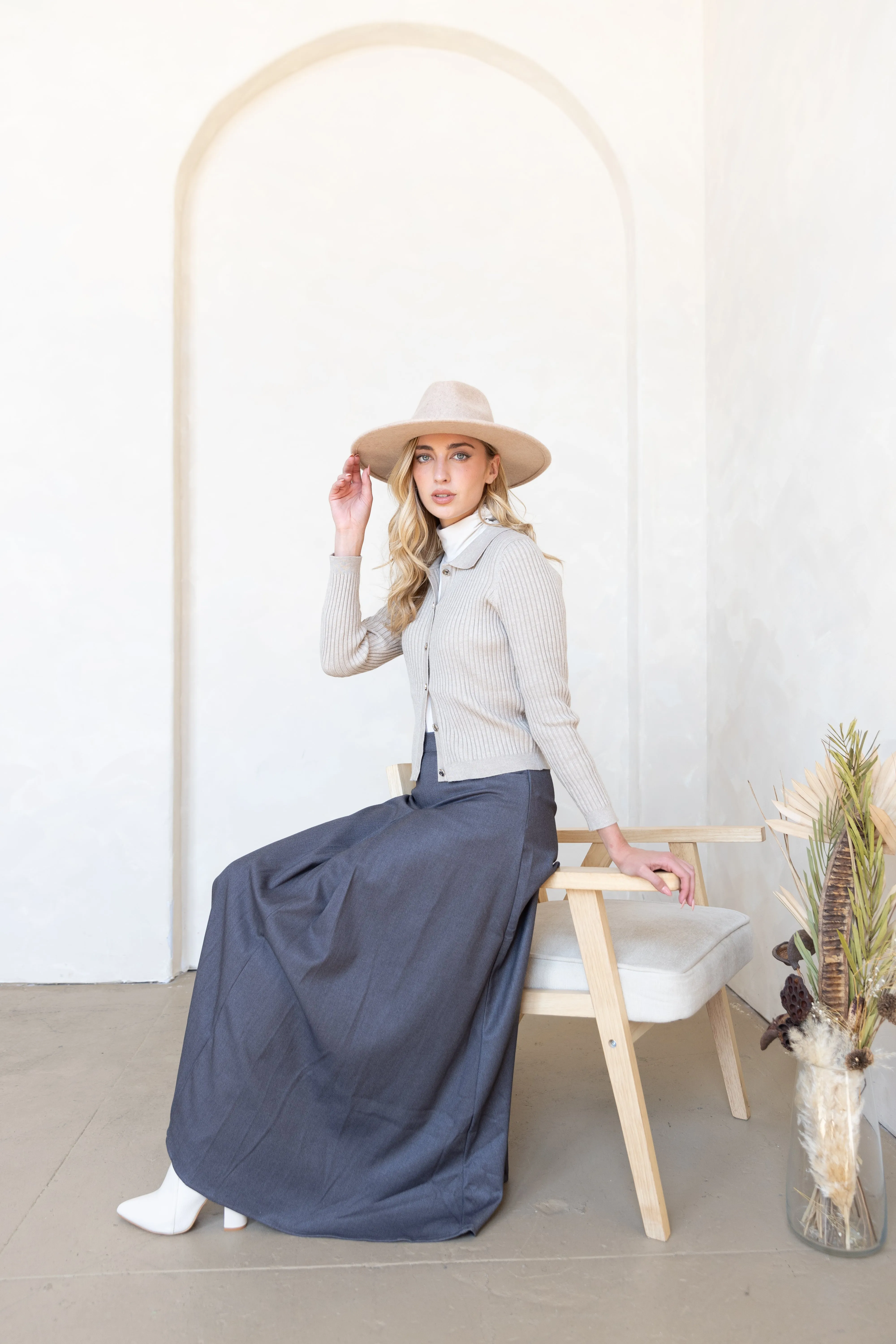 Tia Skirt - Grey City Wear