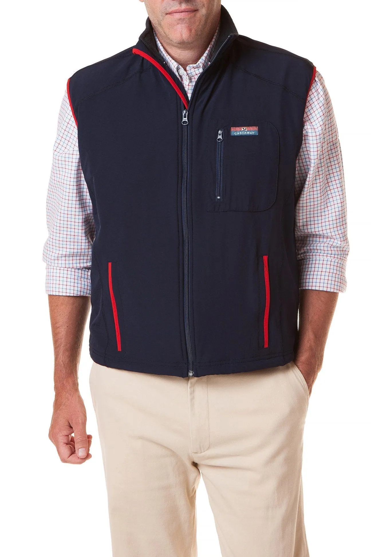 Sporty Blouse Tidal Wind Vest Nantucket Navy