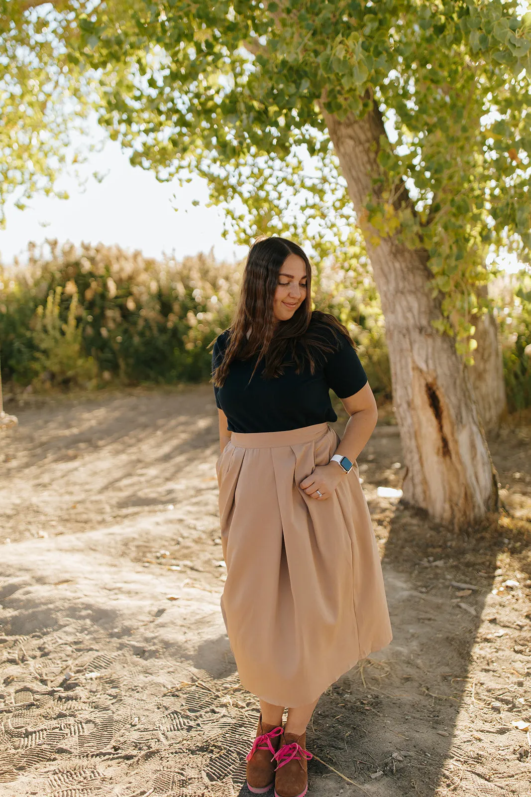 Teen Fashion Shelby Skirt Khaki