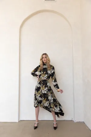 Trend Movement Comfortable Waist Design Fit Jillian Floral Dress