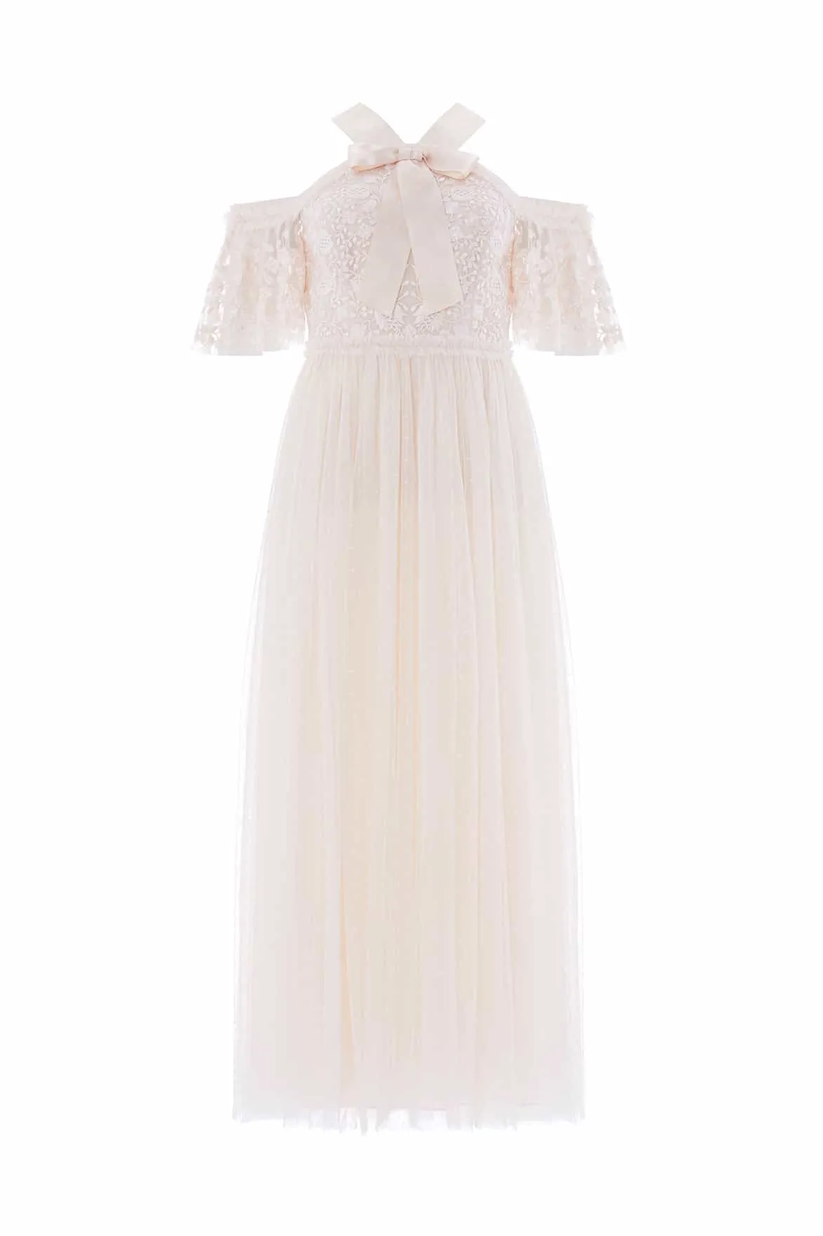 Daily Mood Romantic-Detail Primrose Bodice Ankle Gown
