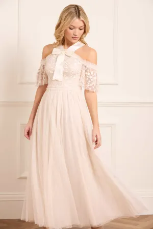 Primrose Bodice Ankle Gown Draped-Style