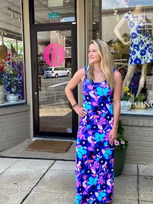 Flawless Waist Fit Maui Maxi Jungle Flower