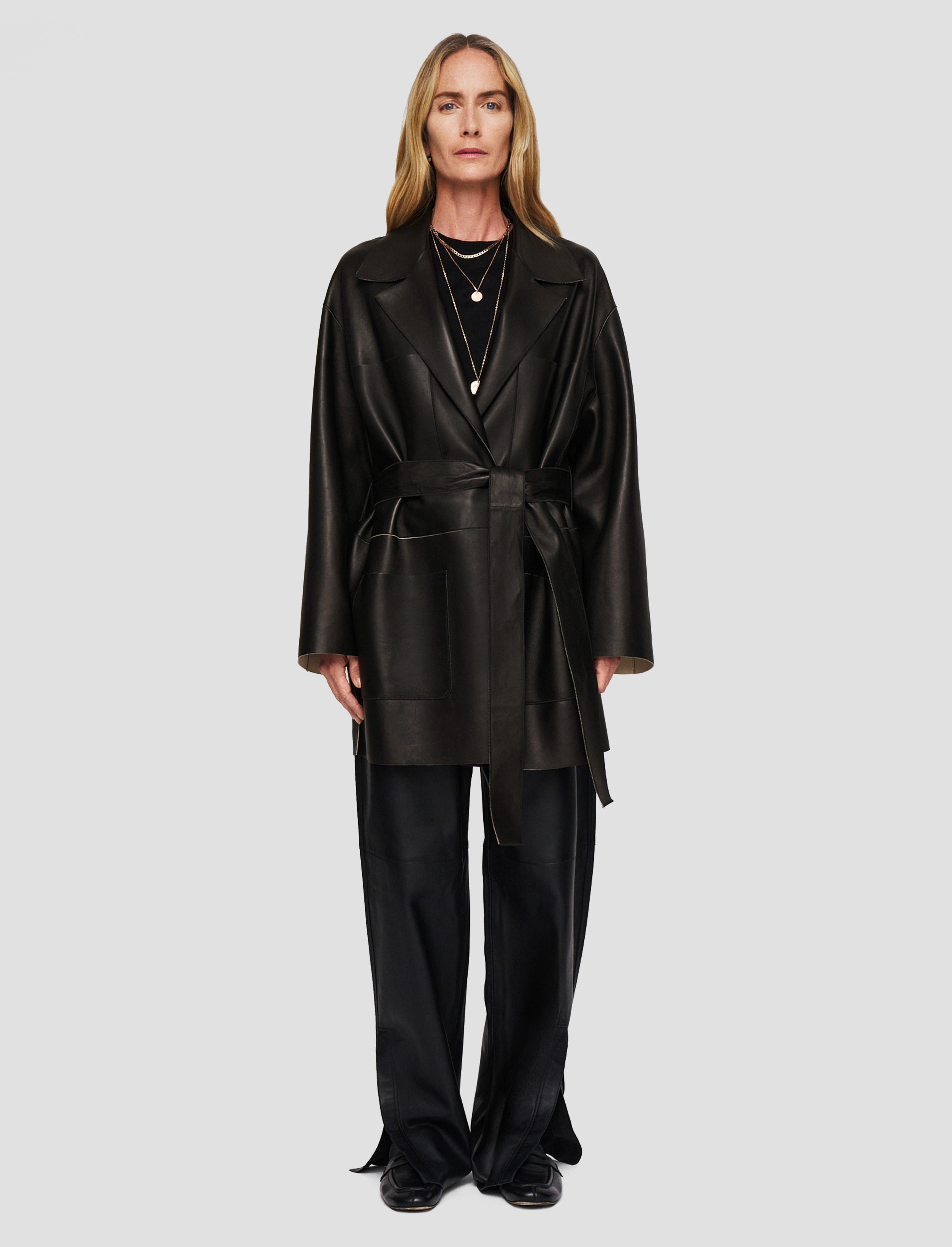 Tison Bonded Leather Jacket Thermal Reflective Lining