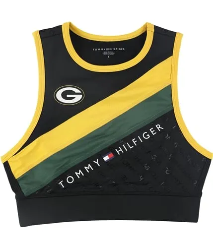 Tommy Hilfiger Womens Green Bay Packers Sports Bra