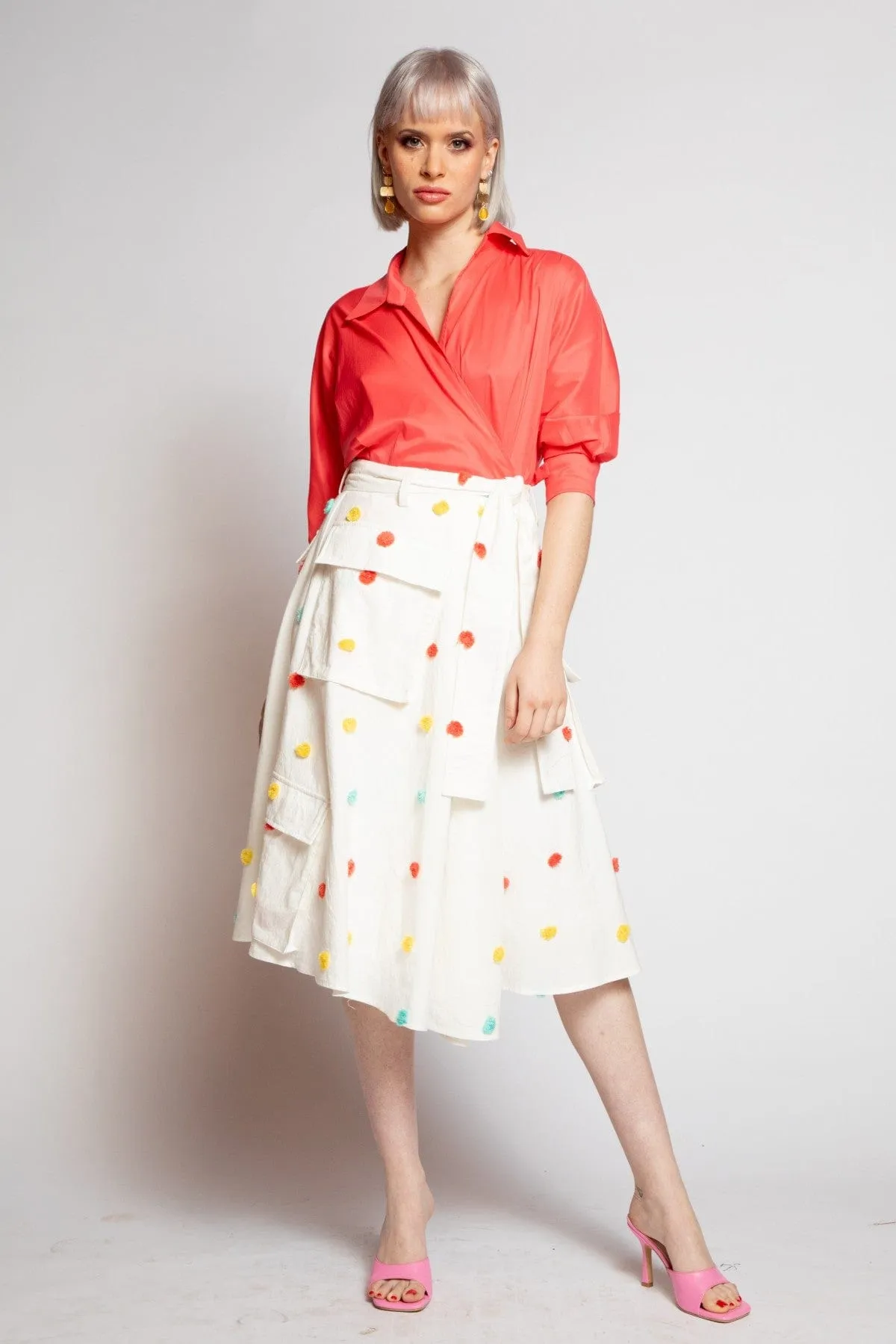 Washable fabric Hope Skirt - Sugar Dot