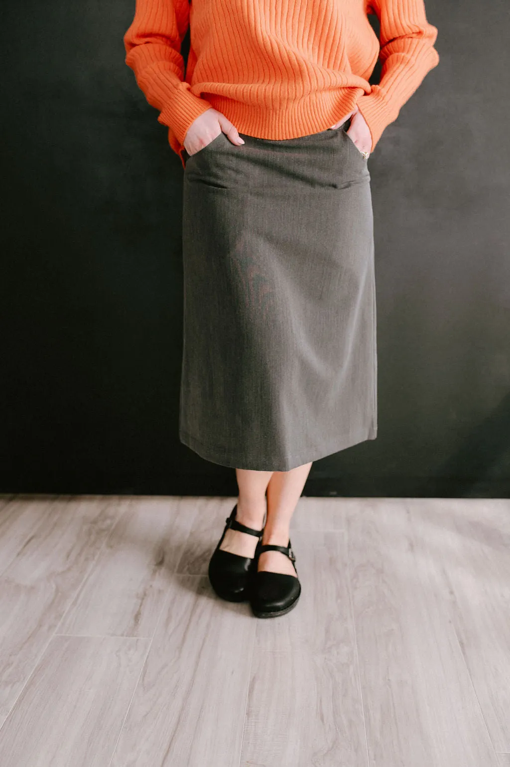 Mall Brand Look Jasmine Skirt Charcoal
