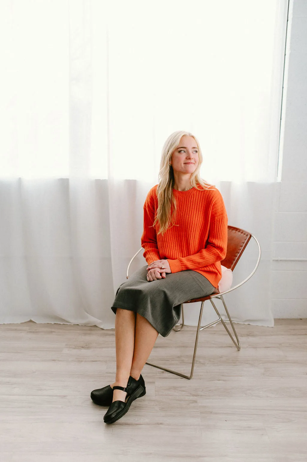 Jasmine Skirt Charcoal Versatile Outfit