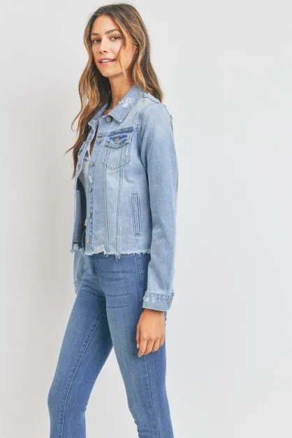 Topanga Distressed Denim Jacket