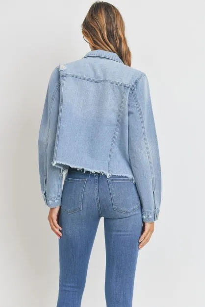 Topanga Distressed Denim Jacket