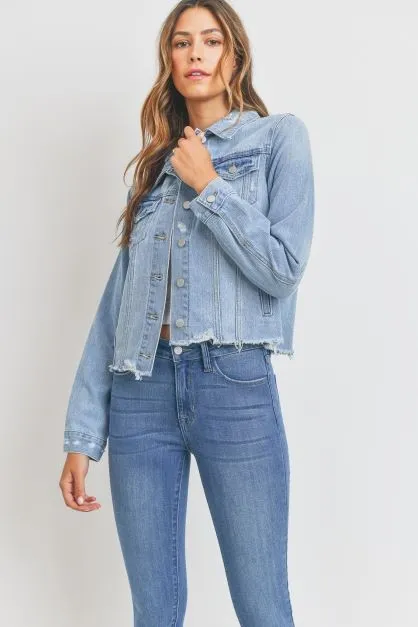 Topanga Distressed Denim Jacket