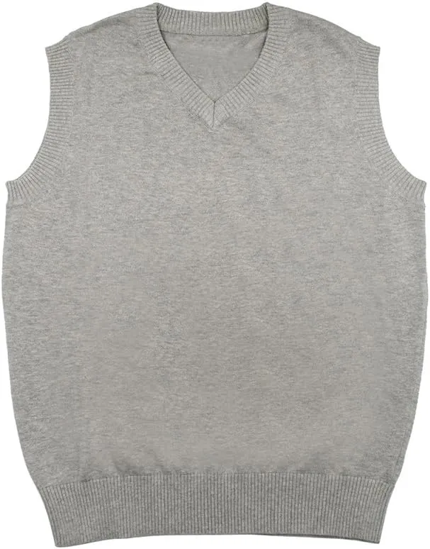 TopTie 2 Pack Window Clerk Sweater Vests for Men, Work Uniform Cotton V-Neck Sweater Vests