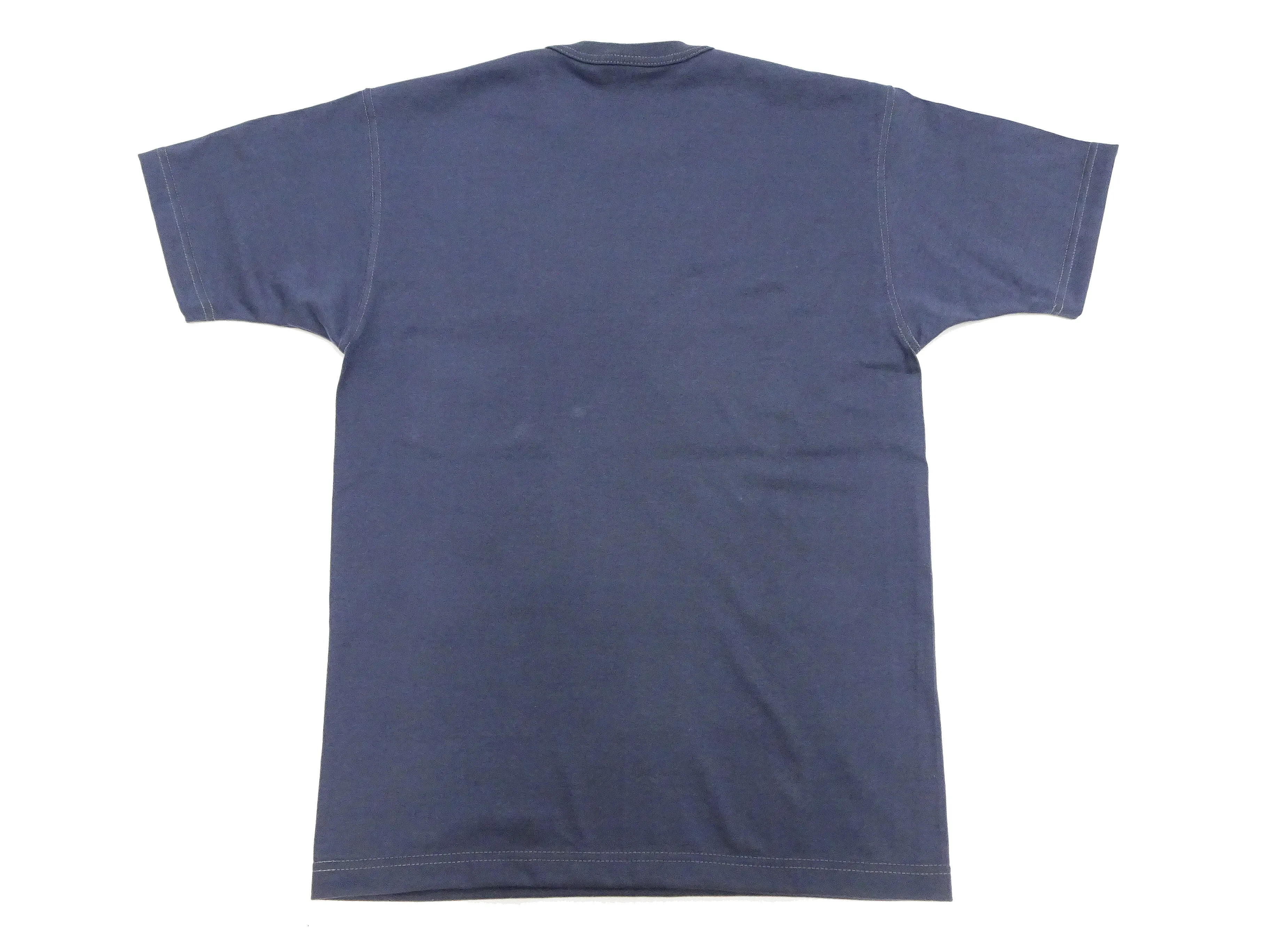 TOYS McCOY T-shirt Men's Steve McQueen Plain Pocket T-Shirt Short Sleeve Loopwheeled Tee TMC2410 120 Faded-Blue