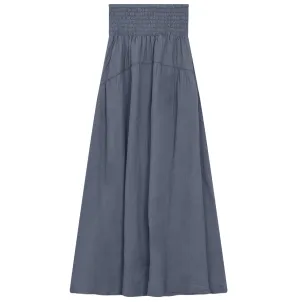 Red Myth Luggage Blue Gauze Maxi Skirt SB4CM8886SL Bestseller Item