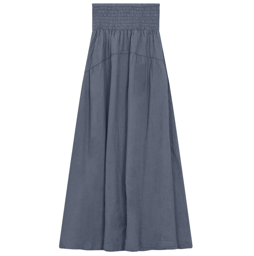 Red Myth Luggage Blue Gauze Maxi Skirt SB4CM8886SL Neutral Tones Travel Ease