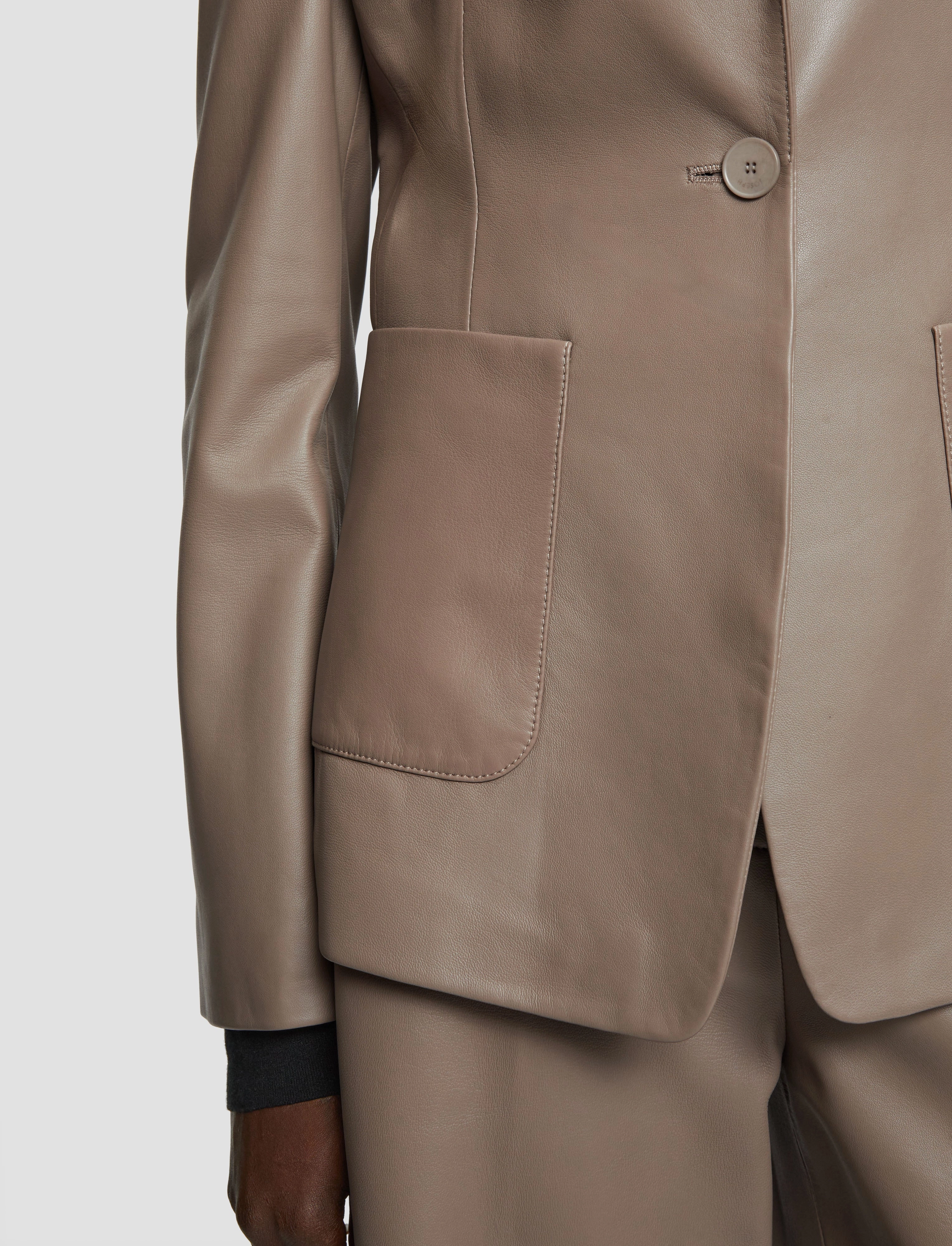 Glenview Nappa Leather Jacket Utility Windproof Design