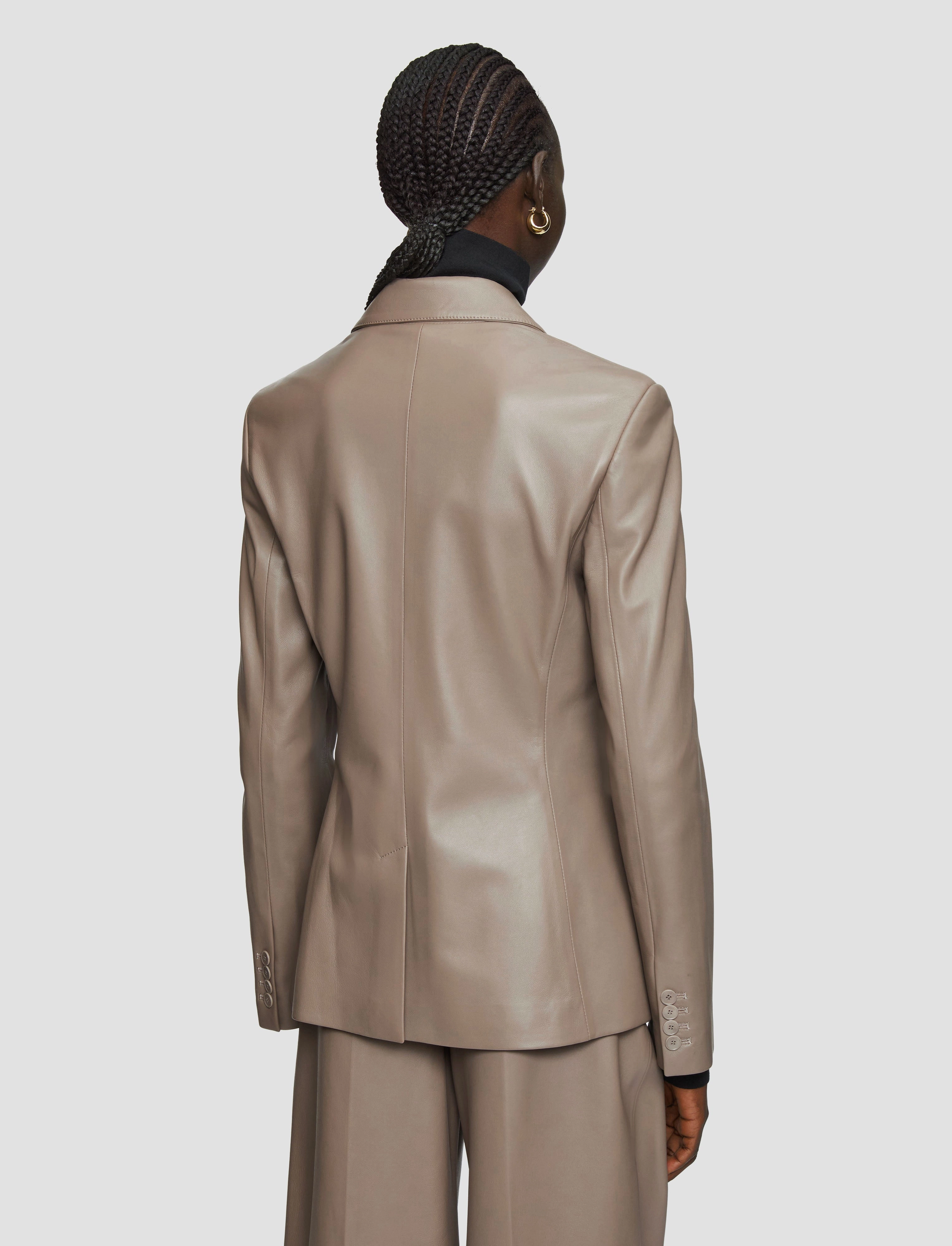 Flexible Cuff Regular-fit Glenview Nappa Leather Jacket