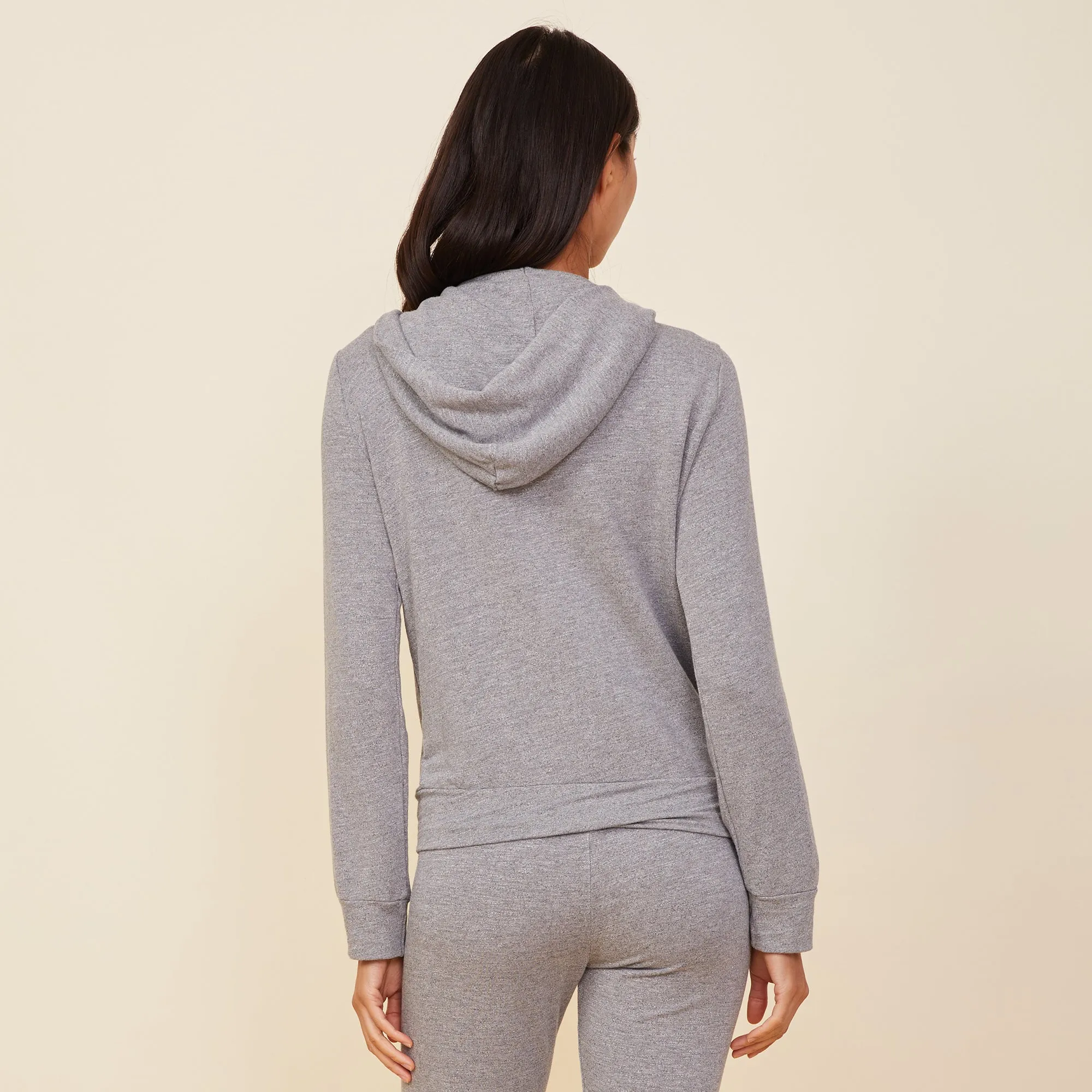 Softly Structured Delicate Lines Supersoft Zip Up Hoody