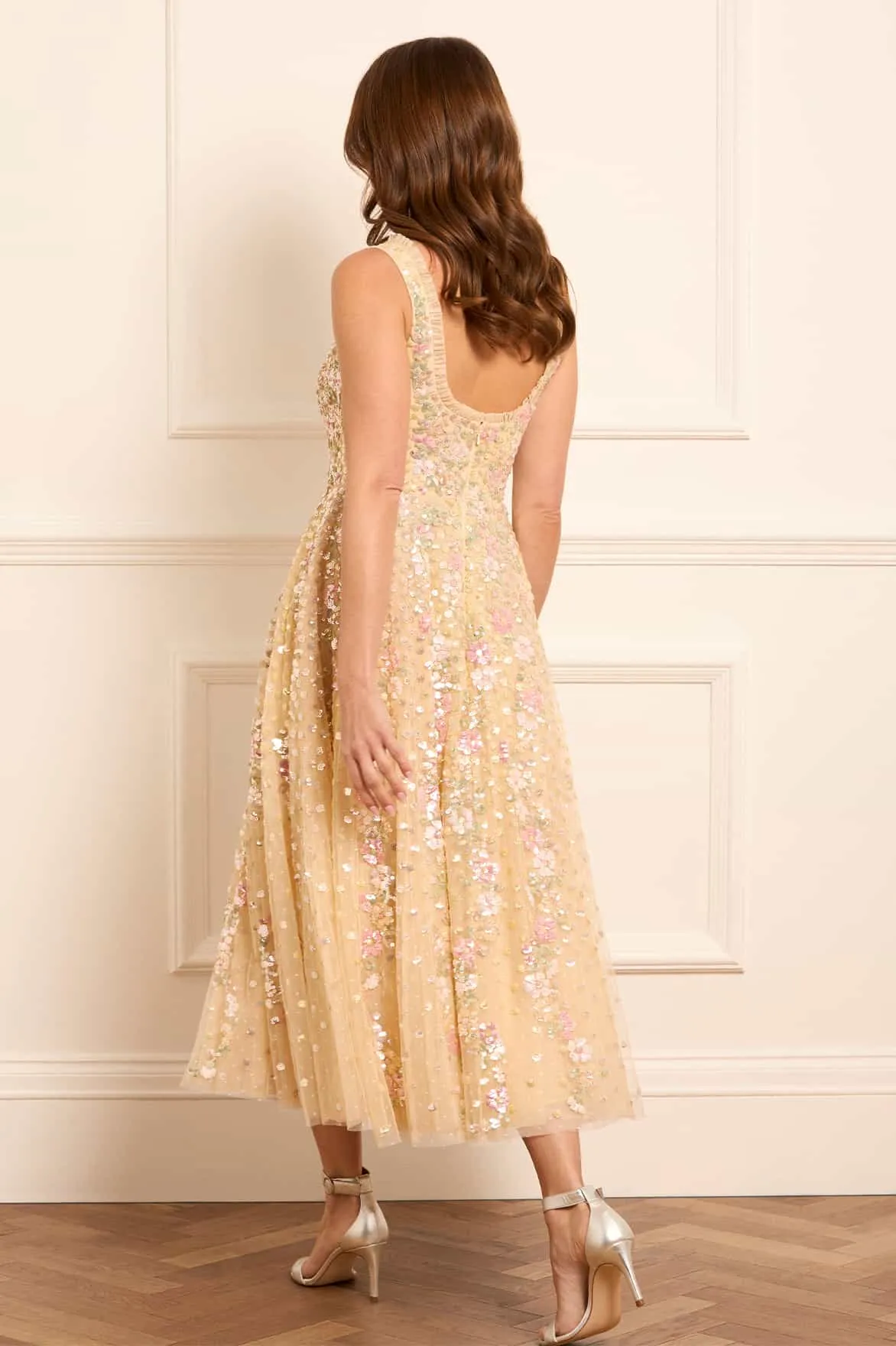 Confetti Scoop Neck Ballerina Dress Airy Movement