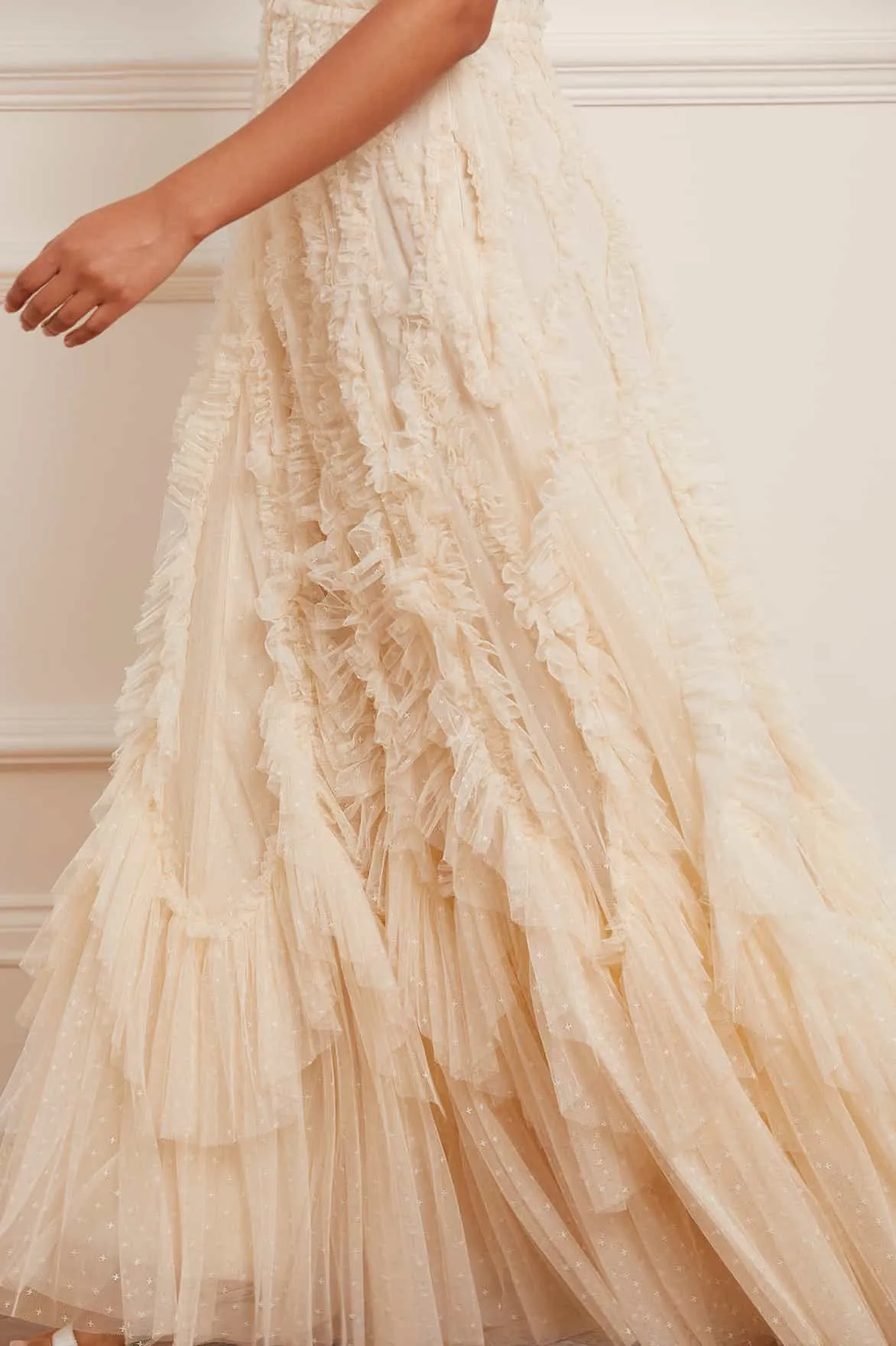 Smooth Finish Rosella Ruffle Strapless Gown
