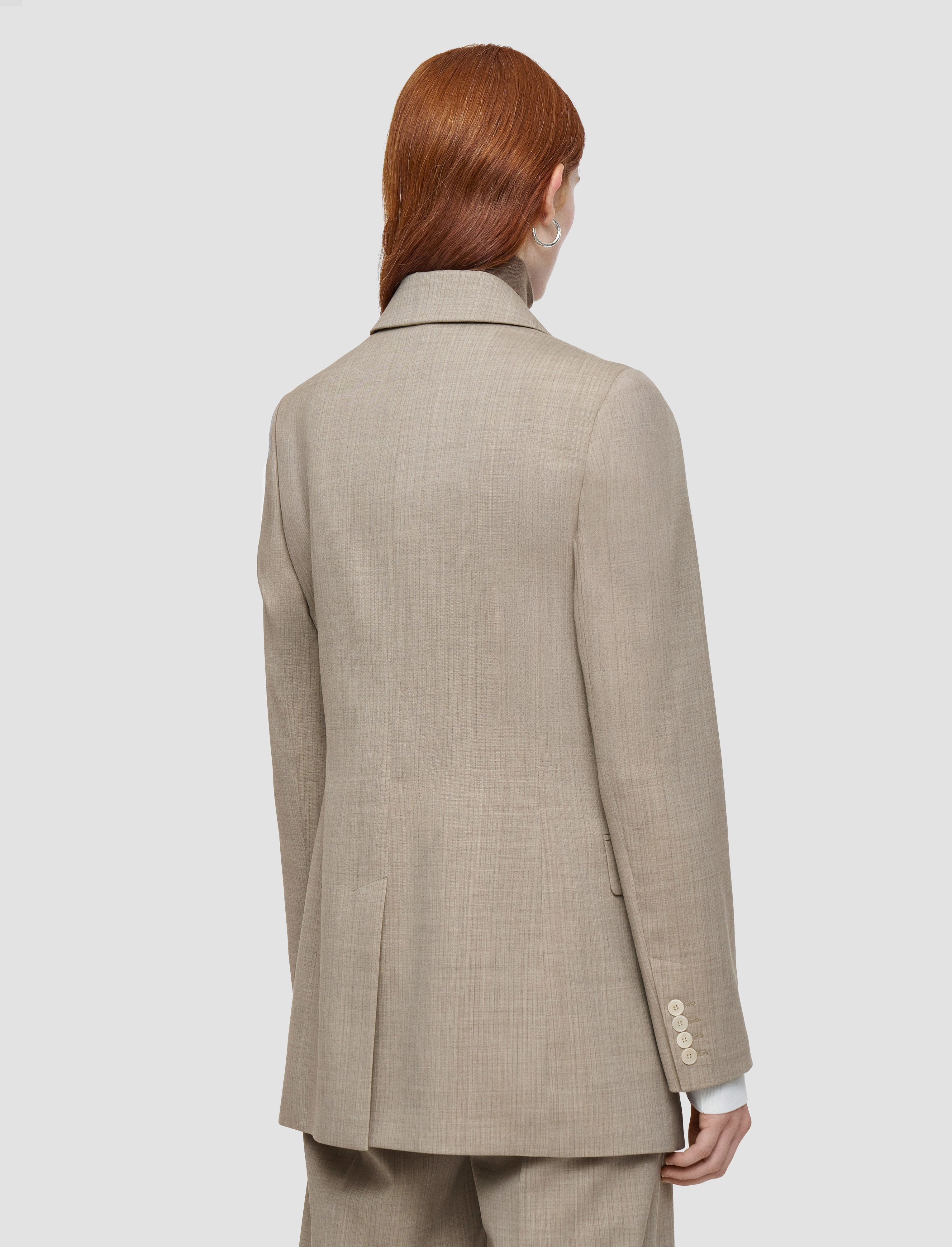 Valery Melange Wool Jacket Core Fit Warm Outerwear