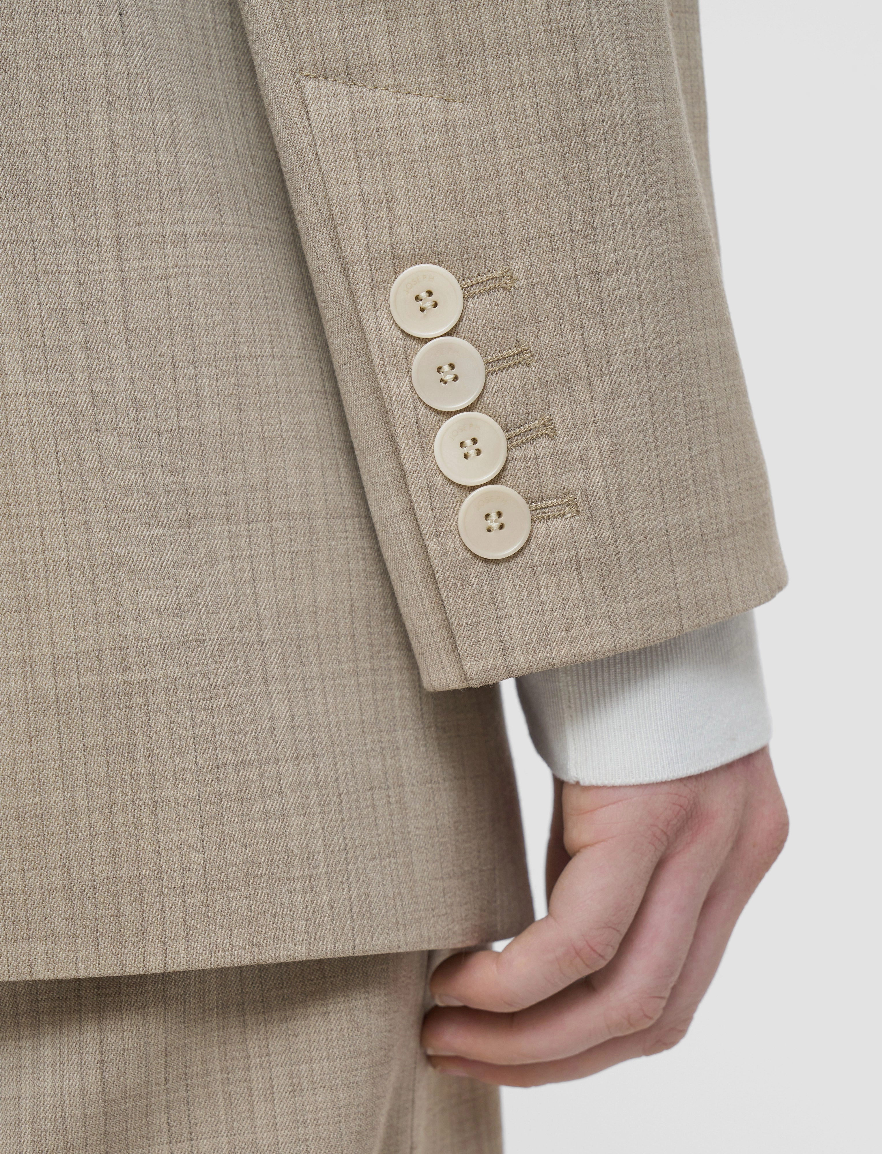 Valery Melange Wool Jacket Water Resistant Outerwear Promulgate