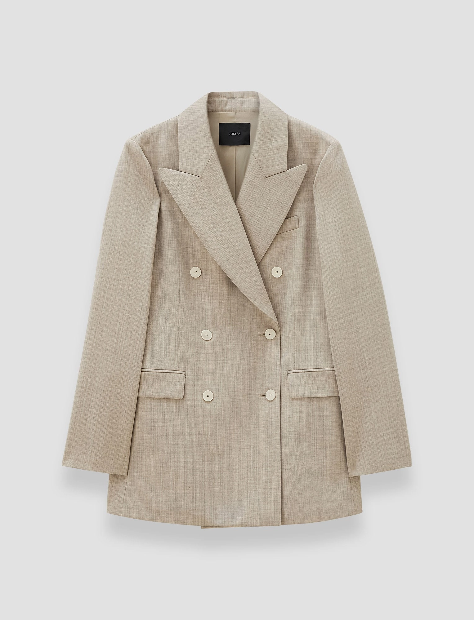 MultiPocket Design Task Valery Melange Wool Jacket