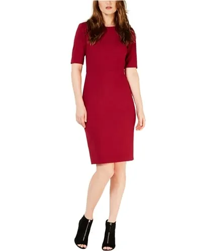 Trina Turk Womens Solid Sheath Dress