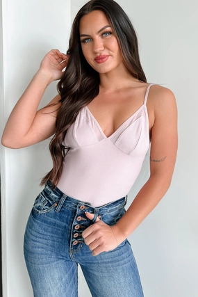 Trixie Ribbed Mesh Bodysuit (Mauve Mist) Odor Resistant Fabric Hiking Trail Lightweight Material
