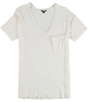 Truly Madly Deeply Womens Solid Pocket Basic T-Shirt