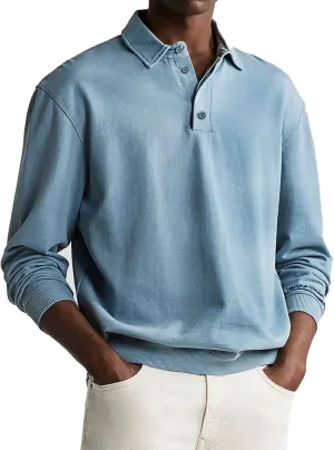 Tshirts Shirts for Men Sweater Solid Color Casual Long Sleeved Pullover Sweater Mens T Shirts Casual Stylish 2xlt