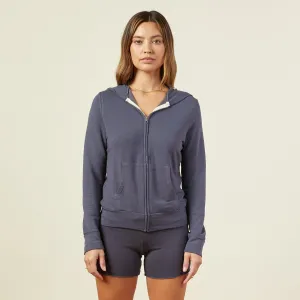 Supersoft Zip Up Hoody Chic Layered Wear Non-Iron