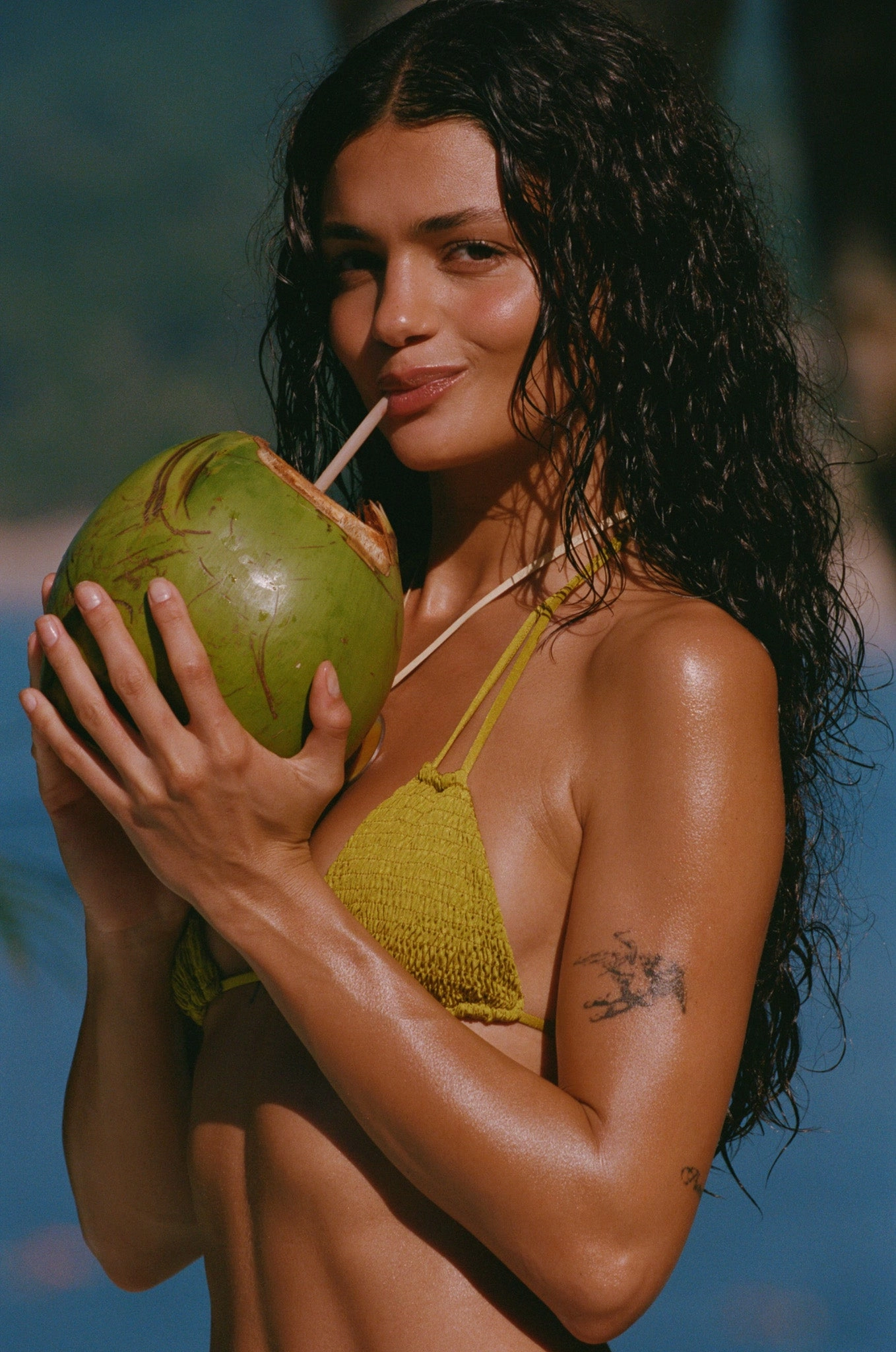 Ali Triangle Bikini Top Soft-touch