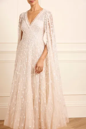 Bold Statement Slimming Shape Comet Ankle Gown