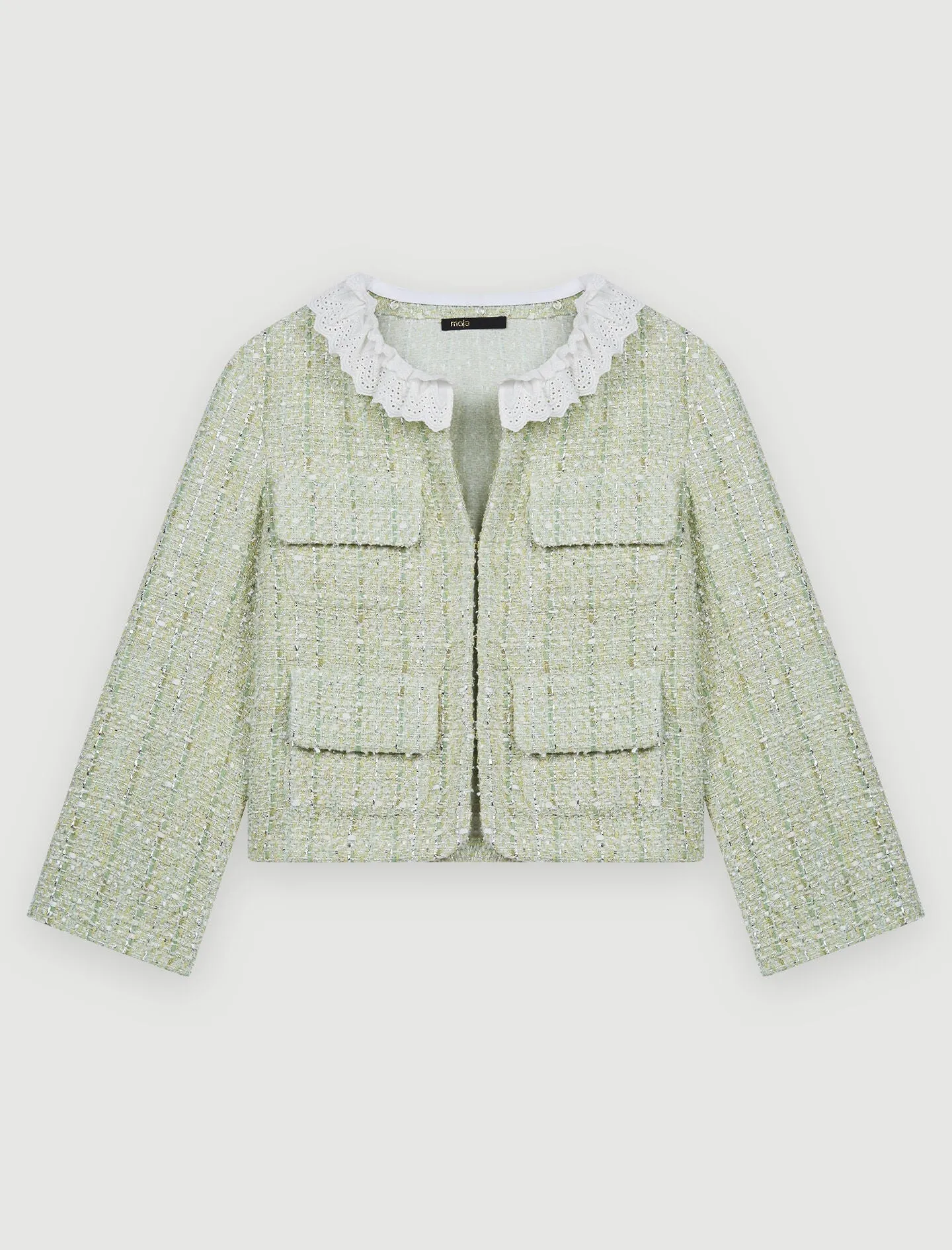 TWEED JACKET WITH SHINE