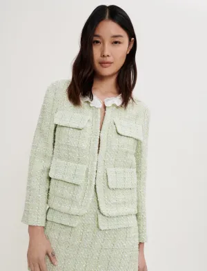 TWEED JACKET WITH SHINE