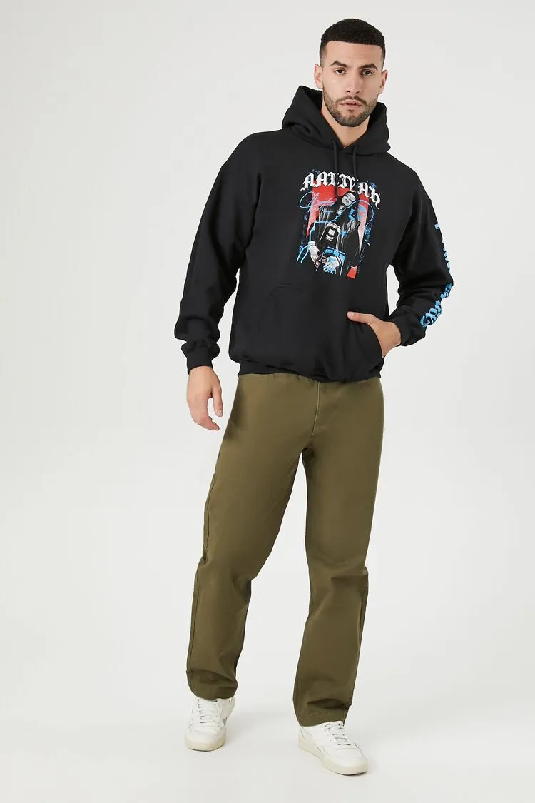 Twill Mid-Rise Slim-Fit Pants