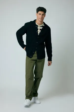 Twill Mid-Rise Slim-Fit Pants