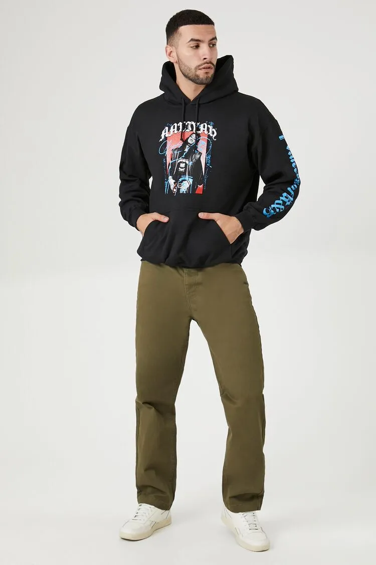 Twill Mid-Rise Slim-Fit Pants