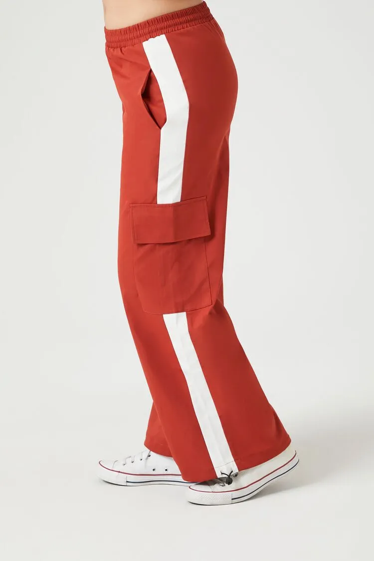 Twill Side-Striped Cargo Pants