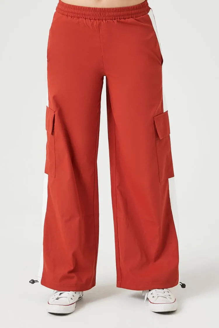 Twill Side-Striped Cargo Pants